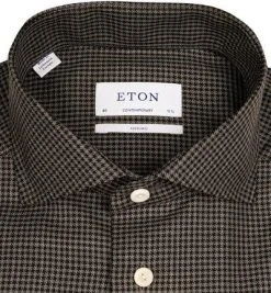 ETON Hemd 1000/02527/15 Contemporary Fit, Merinowolle, Graphit-schwarz, Grau -hemdenverkauf 383348 norm2