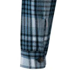 Marc O'Polo Overshirt 220 7326 42058/E85 Bio Baumwolle, Blau kariert, Graublau -hemdenverkauf 383372 norm4