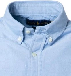Polo Ralph Lauren Hemd 710787736/001 Kurzarmhemd, Slim Fit, Baumwolle, Hellblau, Blau -hemdenverkauf 383450 norm2