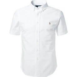 Polo Ralph Lauren Hemd 710787736/003 Kurzarmhemd, Slim Fit, Baumwolle, Weiß