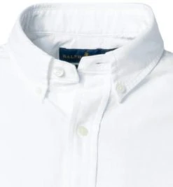 Polo Ralph Lauren Hemd 710787736/003 Kurzarmhemd, Slim Fit, Baumwolle, Weiß -hemdenverkauf 383451 norm2
