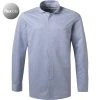 OLYMP Luxor Modern Fit 69EL 1210/19/13 Hemd, Jersey geruchshemmend, Extra langer Arm, Rauchblau gemustert, Rauchblau