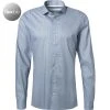 OLYMP No. Six 24/Seven Super Slim 2532/14/18 Hemd, Super Slim Fit, Mikrofaser Stretch, Marine gemustert, Marine