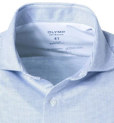 OLYMP Luxor Modern Fit 1210/14/13 Hemd, Jersey geruchshemmend, Rauchblau gemustert, Rauchblau 3 OLYMP Luxor Modern Fit 1210/14/13 Hemd, Jersey geruchshemmend, Rauchblau gemustert, Rauchblau – Bild 3