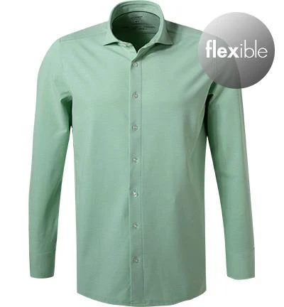 OLYMP Luxor Modern Fit 1210/84/44 Hemd, Jersey geruchshemmend, Limone meliert, Limone 2 OLYMP Luxor Modern Fit 1210/84/44 Hemd, Jersey geruchshemmend, Limone meliert, Limone – Bild 2