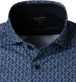 OLYMP Luxor Modern Fit 1204/14/18 Hemd, Jersey geruchshemmend, Marineblau gemustert, Marine 7 OLYMP Luxor Modern Fit 1204/14/18 Hemd, Jersey geruchshemmend, Marineblau gemustert, Marine -hemdenverkauf 383509 norm2