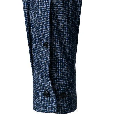 OLYMP Luxor Modern Fit 1204/14/18 Hemd, Jersey geruchshemmend, Marineblau gemustert, Marine 4 OLYMP Luxor Modern Fit 1204/14/18 Hemd, Jersey geruchshemmend, Marineblau gemustert, Marine – Bild 4