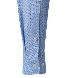 OLYMP Luxor Modern Fit 1296/14/11 Hemd, Jersey geruchshemmend, Bleu gemustert, Bleu -hemdenverkauf 383512 norm3