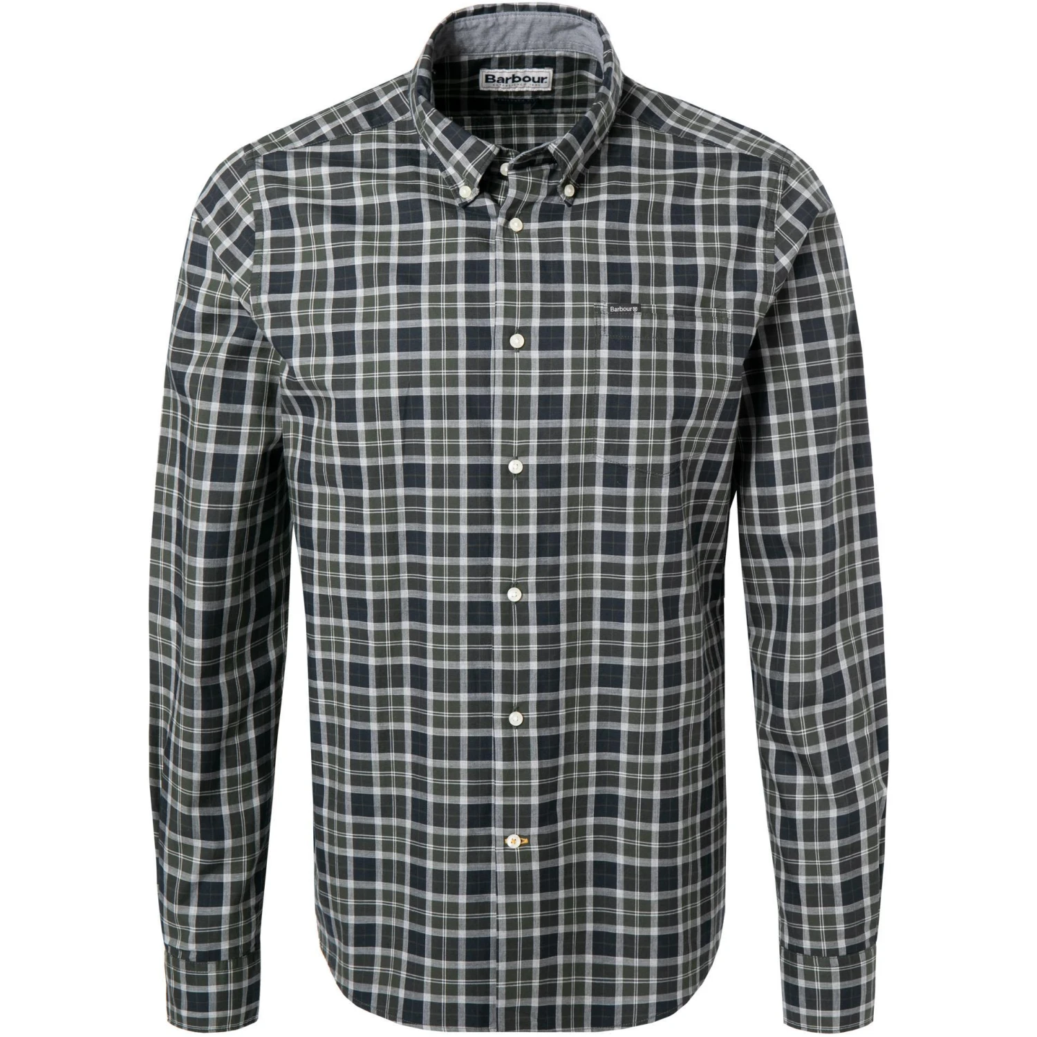 Barbour Hemd Oban Tlrd pine MSH5066TN82 Tailored Fit, Baumwolle, Tannengrün kariert 1 Barbour Hemd Oban Tlrd pine MSH5066TN82 Tailored Fit, Baumwolle, Tannengrün kariert