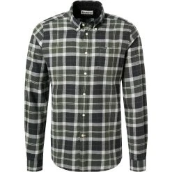 Barbour Hemd Rasay Tlrd pine MSH5065TN82 Tailored Fit, Baumwolle, Tannengrün kariert
