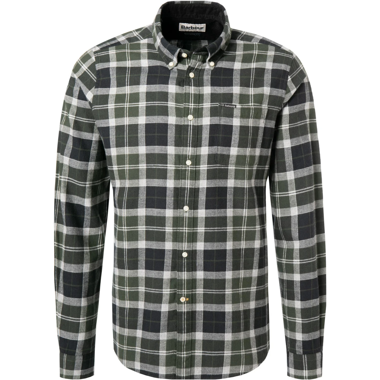 Barbour Hemd Rasay Tlrd pine MSH5065TN82 Tailored Fit, Baumwolle, Tannengrün kariert 1 Barbour Hemd Rasay Tlrd pine MSH5065TN82 Tailored Fit, Baumwolle, Tannengrün kariert