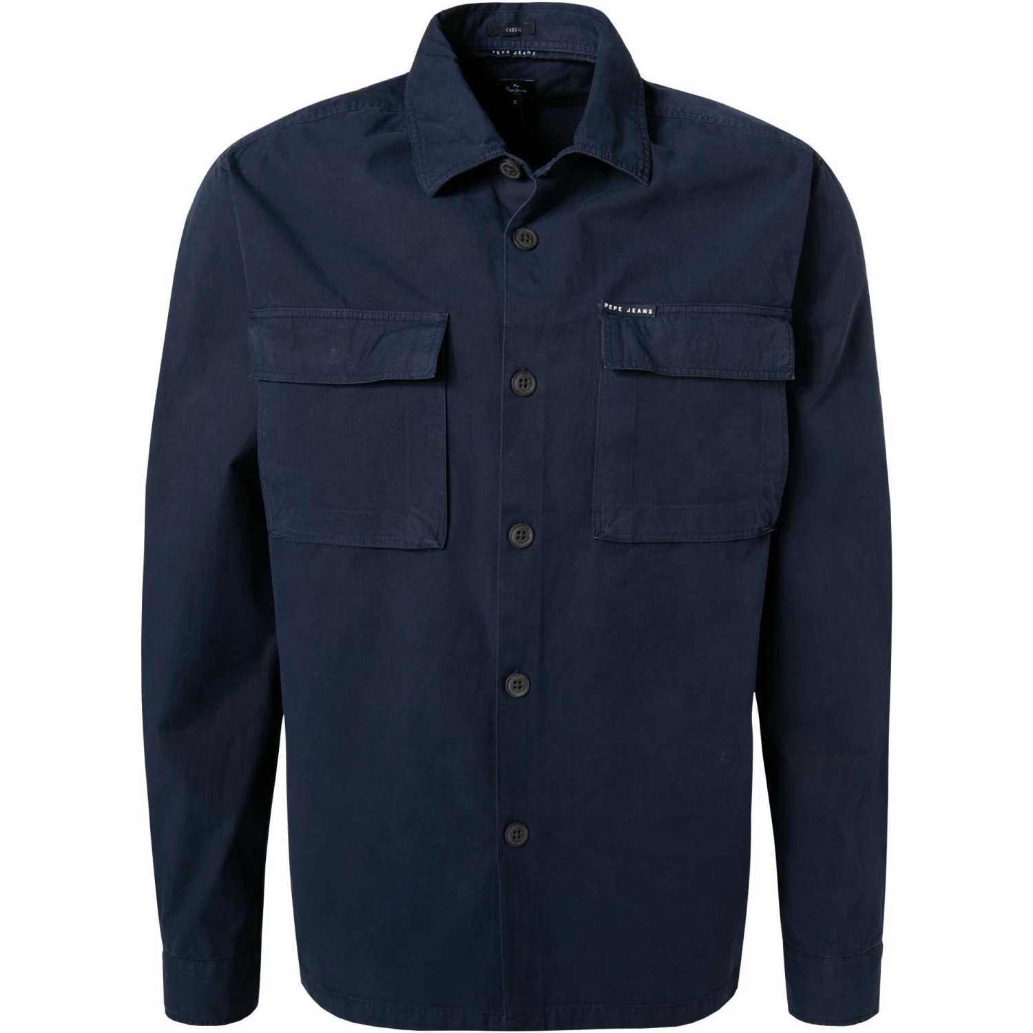 Pepe Jeans Hemd Phil PM307318/594 Casual Fit, Baumwolle, Nachtblau, Nachblau 1 Pepe Jeans Hemd Phil PM307318/594 Casual Fit, Baumwolle, Nachtblau, Nachblau