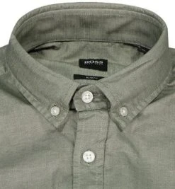BOSS Hemd Mabsoot 50462815/360 Slim Fit, Baumwolle, Olivegrün meliert, Olive -hemdenverkauf 383665 norm2