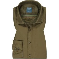 OLYMP Casual Modern Fit 4010/14/45 Hemd, Baumwolle, Grün