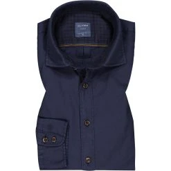 OLYMP Casual Modern Fit 4010/14/18 Hemd, Baumwolle, Marine