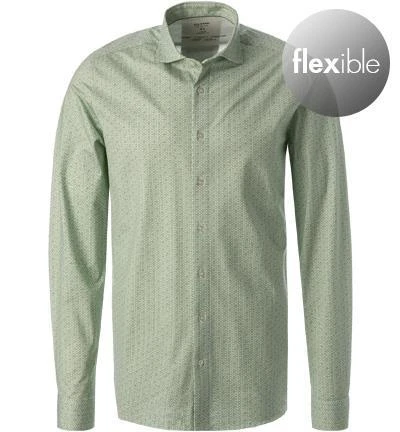 OLYMP Luxor Modern Fit 1296/14/45 Hemd, Jersey geruchshemmend, Grün gemustert, Grün 2 OLYMP Luxor Modern Fit 1296/14/45 Hemd, Jersey geruchshemmend, Grün gemustert, Grün – Bild 2
