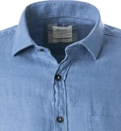 OLYMP Casual Level Five Body Fit 3210/14/15 Hemd, Reines Leinen, Blau -hemdenverkauf 383763 norm2