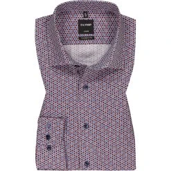 OLYMP Luxor Modern Fit 1338/14/35 Hemd, Baumwolle, Blau-rot gemustert, Rot