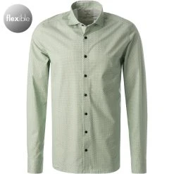 OLYMP Level Five Body Fit 2020/14/45 Hemd, Jersey geruchshemmend, Grün