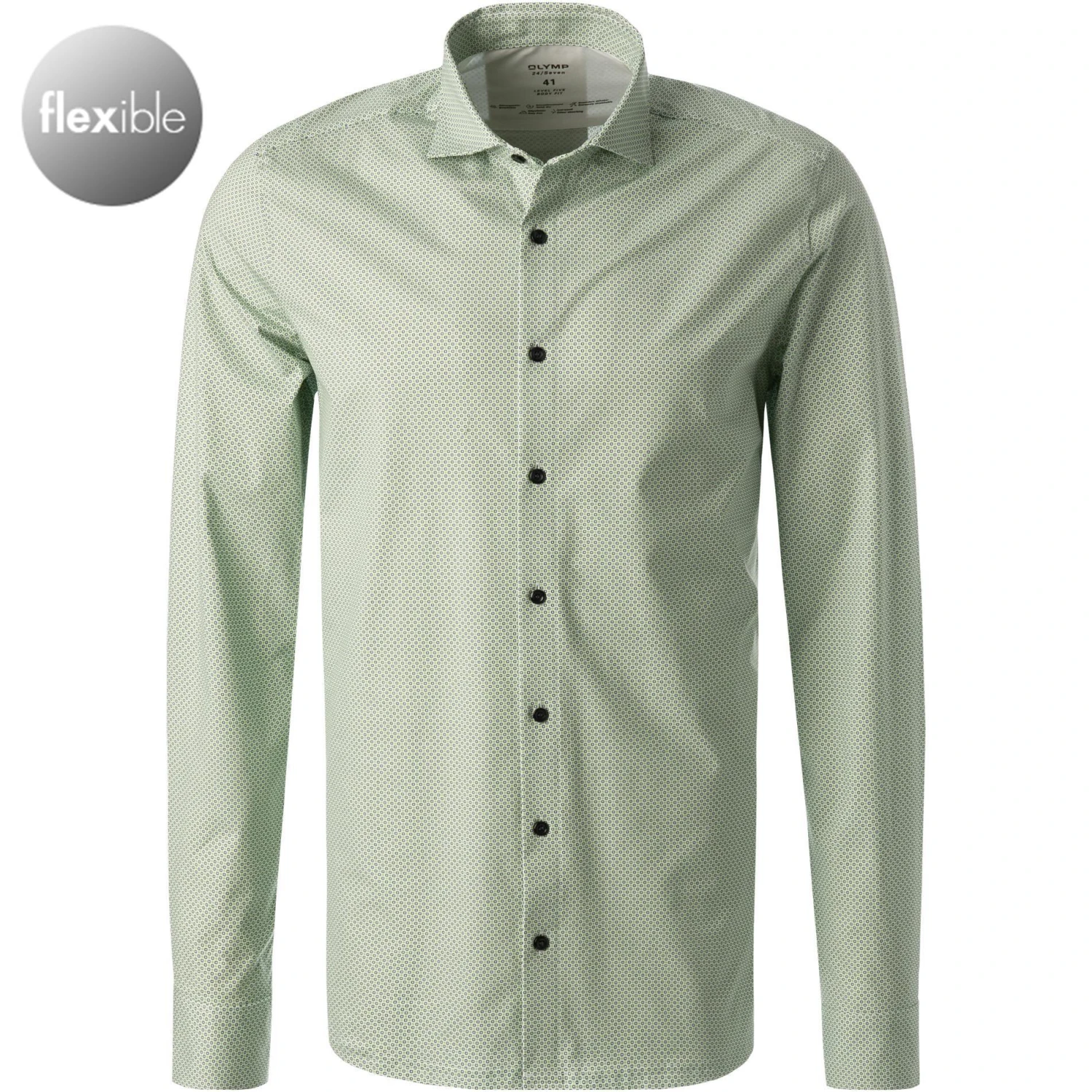 OLYMP Level Five Body Fit 2020/14/45 Hemd, Jersey geruchshemmend, Grün 1 OLYMP Level Five Body Fit 2020/14/45 Hemd, Jersey geruchshemmend, Grün