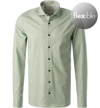 OLYMP Level Five Body Fit 2020/14/45 Hemd, Jersey geruchshemmend, Grün 2 OLYMP Level Five Body Fit 2020/14/45 Hemd, Jersey geruchshemmend, Grün – Bild 2