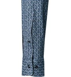 OLYMP Luxor Modern Fit 69EL 1204/19/18 Hemd, Jersey geruchshemmend, Extra langer Arm, Marineblau gemustert, Marine -hemdenverkauf 383770 norm3