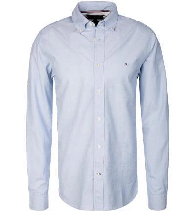 Tommy Hilfiger Hemd MW0MW21584/C39 Regular Fit, Bio Baumwolle, Helblau, Hellblau 2 Tommy Hilfiger Hemd MW0MW21584/C39 Regular Fit, Bio Baumwolle, Helblau, Hellblau – Bild 2