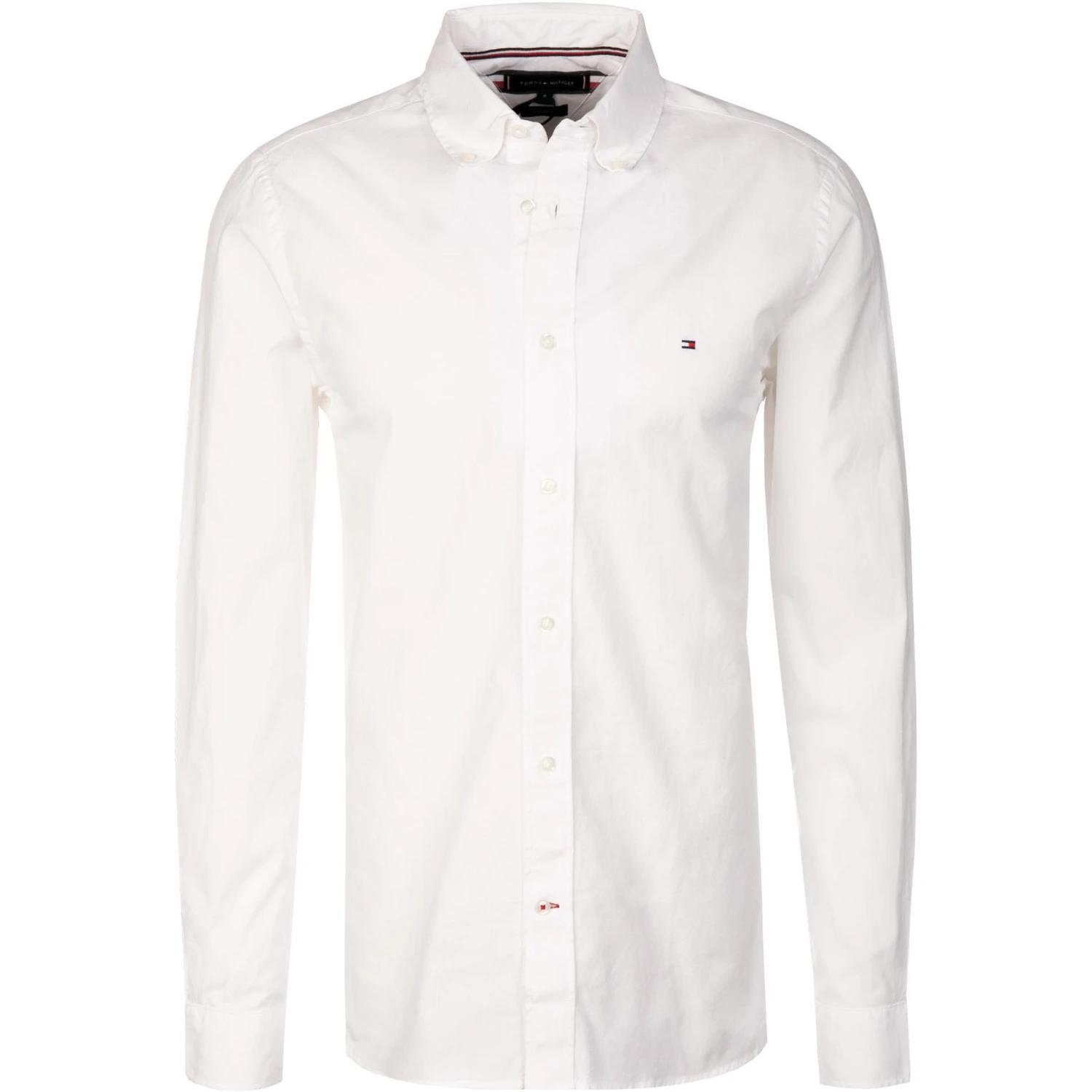 Tommy Hilfiger Hemd MW0MW21584/YCF Regular Fit, Bio Baumwolle, Weiß 1 Tommy Hilfiger Hemd MW0MW21584/YCF Regular Fit, Bio Baumwolle, Weiß