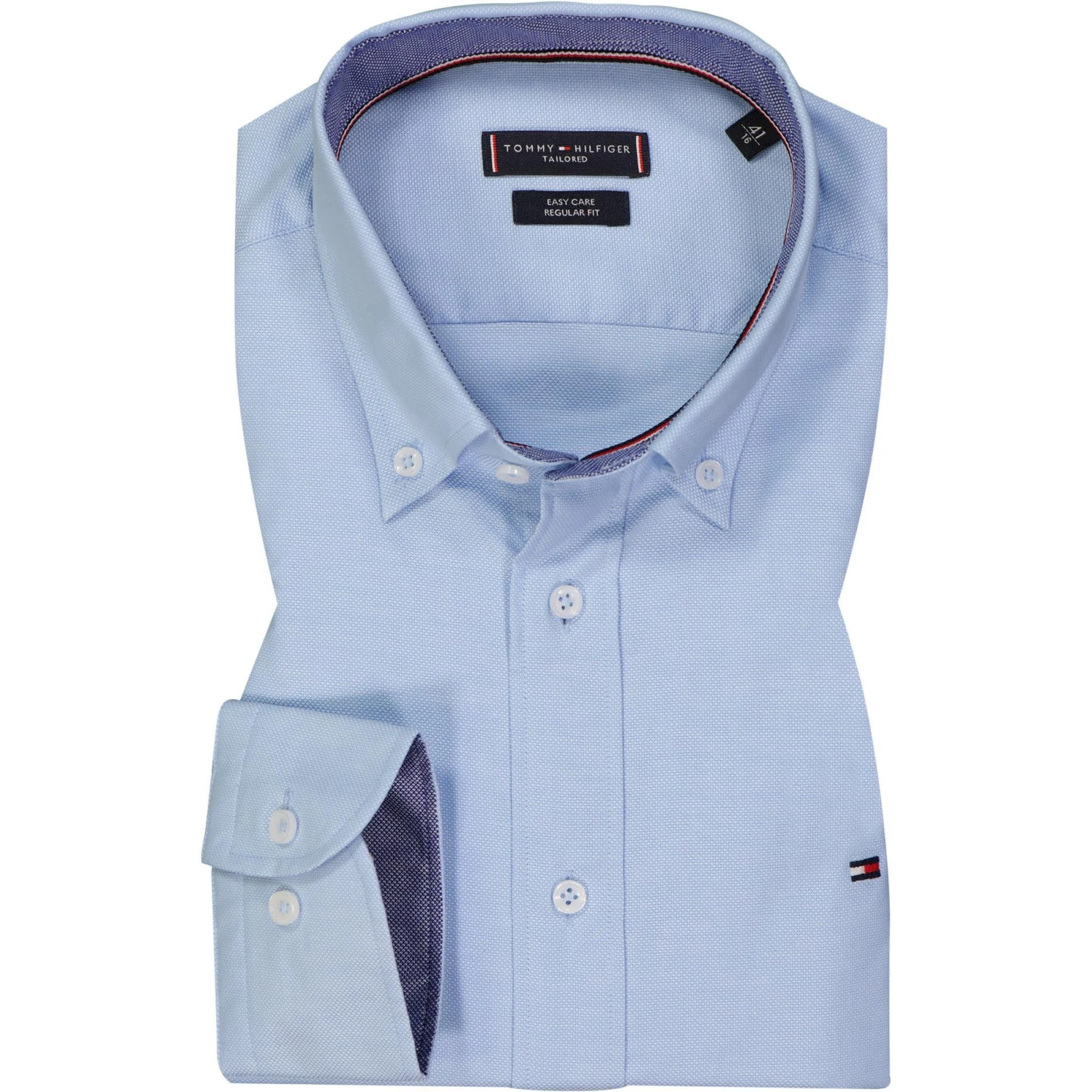 Tommy Hilfiger Hemd MW0MW21729/0GZ Regular Fit, Bio Baumwolle, Hellblau 1 Tommy Hilfiger Hemd MW0MW21729/0GZ Regular Fit, Bio Baumwolle, Hellblau