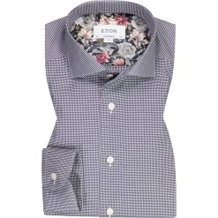 ETON Hemd 1000/03164/79 Contemporary Fit, Baumwolle, Schwarz-weiß kariert, Schwarz-weiß