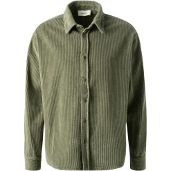 American Vintage Overshirt MPADO06A/bambou Cord, Bambusgrün