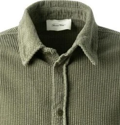 American Vintage Overshirt MPADO06A/bambou Cord, Bambusgrün -hemdenverkauf 384024 norm2