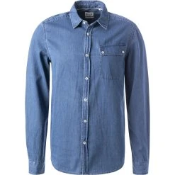 MUSTANG Hemd 1011841/500 Jeanshemd, Slim Fit, Baumwolle, Blau , Blau
