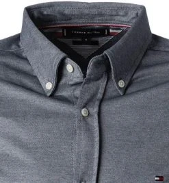 Tommy Hilfiger Hemd MW0MW23789/DCC Slim Fit, Jersey, Blau meliert, Dunkelblau 8 Tommy Hilfiger Hemd MW0MW23789/DCC Slim Fit, Jersey, Blau meliert, Dunkelblau -hemdenverkauf 384100 norm2