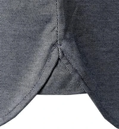 Tommy Hilfiger Hemd MW0MW23789/DCC Slim Fit, Jersey, Blau meliert, Dunkelblau 4 Tommy Hilfiger Hemd MW0MW23789/DCC Slim Fit, Jersey, Blau meliert, Dunkelblau – Bild 4