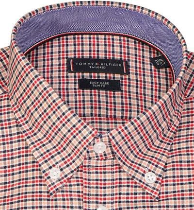 Tommy Hilfiger Hemd MW0MW22513/0KP Slim Fit, Bio Baumwolle, Rot kariert, Rot 3 Tommy Hilfiger Hemd MW0MW22513/0KP Slim Fit, Bio Baumwolle, Rot kariert, Rot – Bild 3
