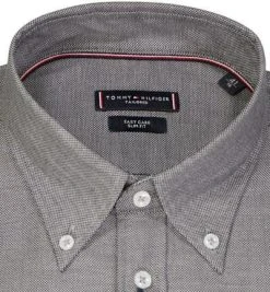 Tommy Hilfiger Hemd MW0MW22512/0GJ Slim Fit, Bio Baumwolle, Schwarz meliert, Schwarz -hemdenverkauf 384108 norm2