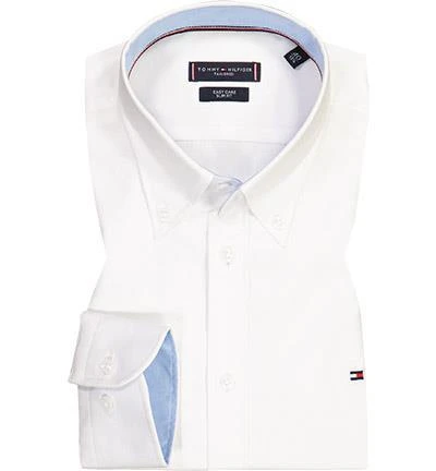 Tommy Hilfiger Hemd MW0MW22512/YCE Slim Fit, Bio Baumwolle, Weiß 2 Tommy Hilfiger Hemd MW0MW22512/YCE Slim Fit, Bio Baumwolle, Weiß – Bild 2