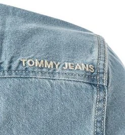 TOMMY JEANS Jeanshemd DM0DM12313/1AC Bio Baumwolle, Hellblau -hemdenverkauf 384133 norm3