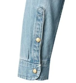TOMMY JEANS Jeanshemd DM0DM12313/1AC Bio Baumwolle, Hellblau -hemdenverkauf 384133 norm4