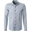 OLYMP Casual Level Five Body Fit 3220/14/11 Hemd, Jersey, Bleu meliert, Bleu