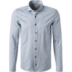 OLYMP Casual Level Five Body Fit 3220/14/11 Hemd, Jersey, Bleu meliert, Bleu