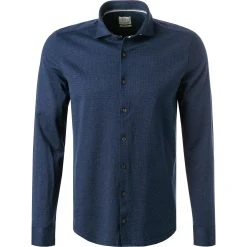 OLYMP Casual Level Five Body Fit 3220/14/18 Hemd, Jersey, Marineblau meliert, Marine