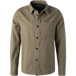 Barbour Overshirt Moleskin olive MOS0180OL51 Baumwolle, Olivgrün