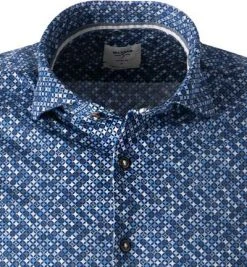 OLYMP Casual Level Five Body Fit 3226/14/18 Hemd, Jersey, Marine gemustert, Marine -hemdenverkauf 384299 norm2