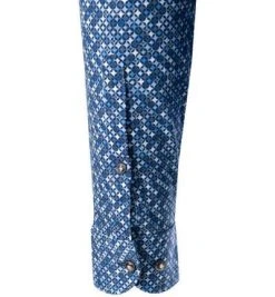 OLYMP Casual Level Five Body Fit 3226/14/18 Hemd, Jersey, Marine gemustert, Marine -hemdenverkauf 384299 norm3