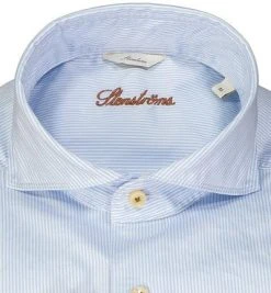 Stenströms Hemd 774221/1610/102 Slimline, Twill, Hellblau-weiß gestreift, Hellblau-weiß -hemdenverkauf 384303 norm2