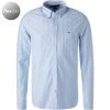 Tommy Hilfiger Hemd MW0MW23790/0A6 Slim Fit, Jersey, Hellblau-weiß gestreift, Hellblau-weiß