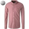 Tommy Hilfiger Hemd MW0MW23790/0EV Slim Fit, Jersey, Dunkelrot-weiß gestreift, Dunkelrot-weiß
