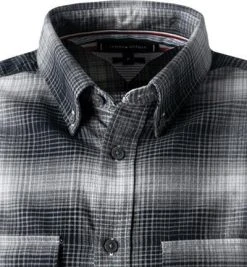 Tommy Hilfiger Hemd MW0MW21550/0MD Regular Fit, Baumwolle, Grau kariert, Grau -hemdenverkauf 384311 norm2